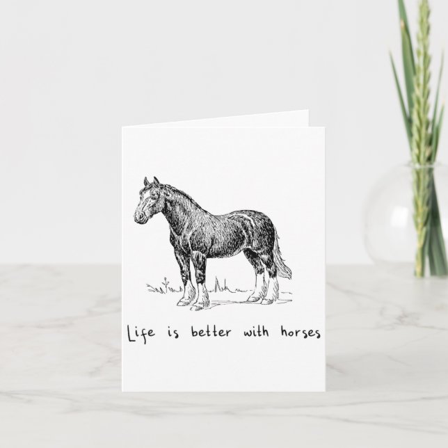 Tarjeta La Vida Cuidada Es Mejor Con Los Caballos De Cabal (Anverso)