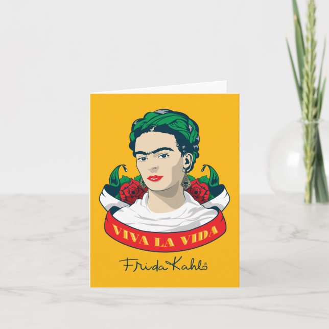 Tarjeta La Vida de Frida Kahlo el | Viva (Anverso)