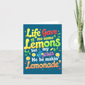 Tarjeta La vida de Jesús dio algunos limones