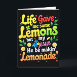 Tarjeta La vida de Jesús me dio algunos limones haciendo l<br><div class="desc">La vida de Jesús me dio algunos limones haciendo limonada Biblia</div>