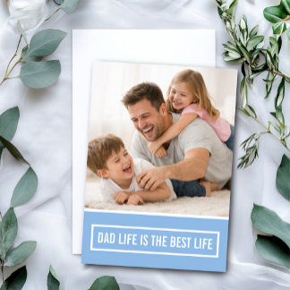 Tarjeta La vida de papá es la mejor vida Día del Padre per