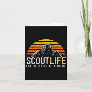 Tarjeta La Vida De Scout Es Mejor Como Un Escultor