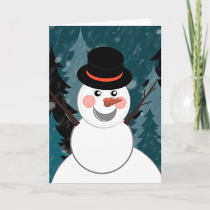 Tarjeta La vida de un muñeco de nieve