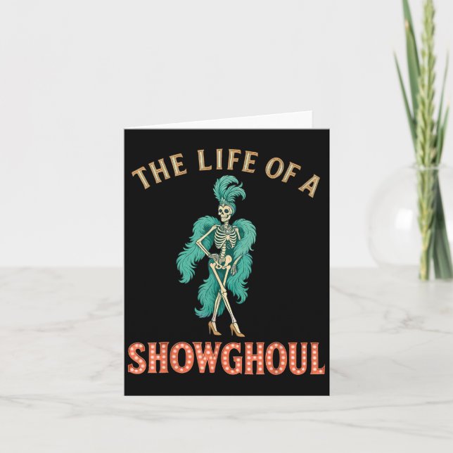 Tarjeta La Vida De Un Show Skele Retro Showghoul (Anverso)