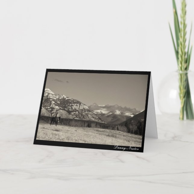 Tarjeta La vida de un vaquero (Anverso)