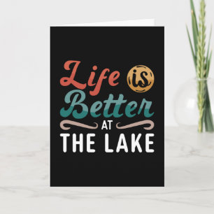 Tarjeta La Vida De Wakeboard Es Mejor En El Lake Wakeboard