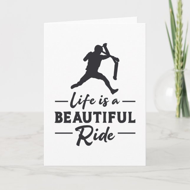 Tarjeta La Vida Del Conductor De Scooter Es Un Hermoso Ret (Anverso)