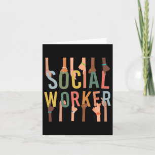 Tarjeta La vida del trabajador social Funny Social Work Me