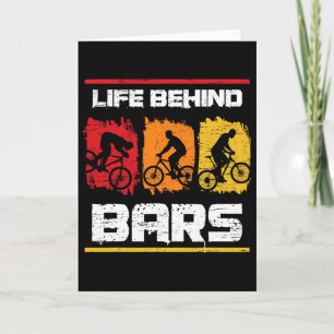 Tarjeta La vida detrás del mountain biking de Rs para una 