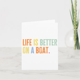 Tarjeta La Vida En Bote En Un Marinero Divertido Me Encant