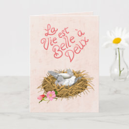 Tarjeta La Vida Es Bella La Vida Es Hermosa Idioma Francés