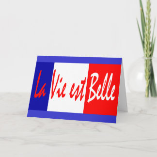 Tarjeta ¡La vida es buena!  Aprovechémosnos de ella -