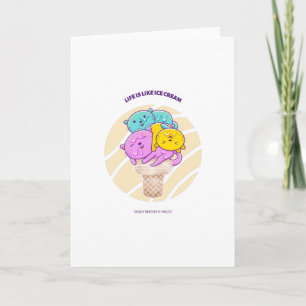 Tarjeta La Vida Es Como El Helado