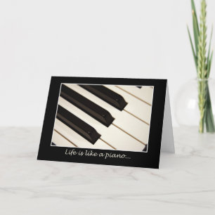 Tarjeta La vida es como un piano