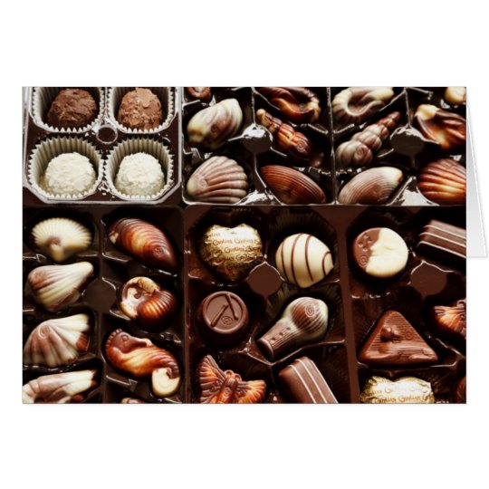 Tarjeta La vida es como una caja de postre del dulce de