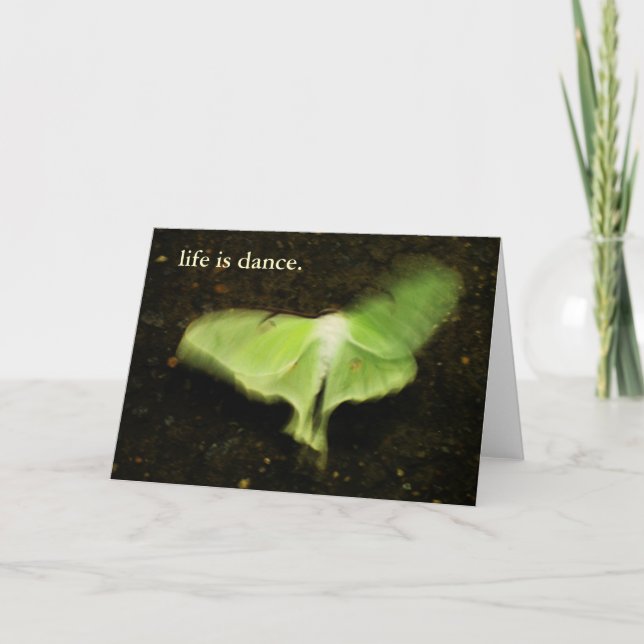 Tarjeta la vida es danza (Anverso)