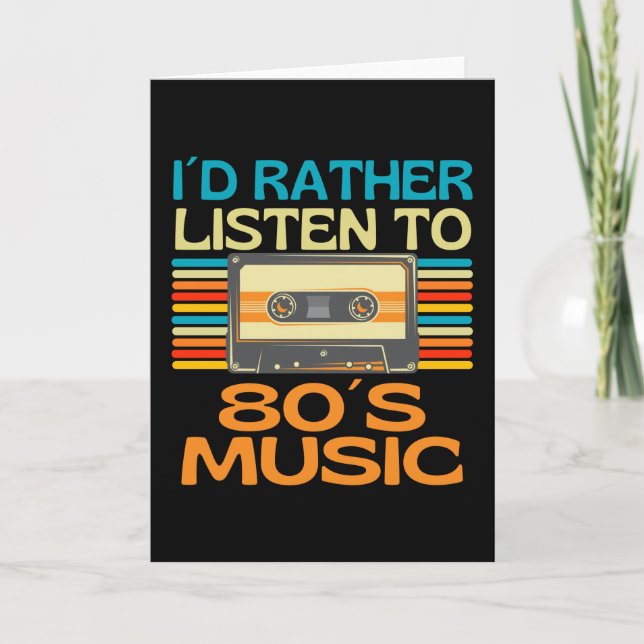 Tarjeta La vida es mejor con cassette musical de los años  (Anverso)