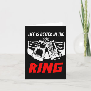 Tarjeta La Vida Es Mejor En El Ring Boxing Appartal - Boxe