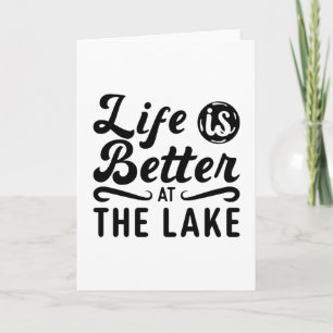 Tarjeta La Vida Es Mejor En El Wakeboard Del Lago