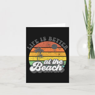 Tarjeta La Vida Es Mejor En Las Vacaciones De Verano En Pl