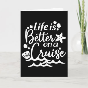 Tarjeta La vida es mejor en un crucero