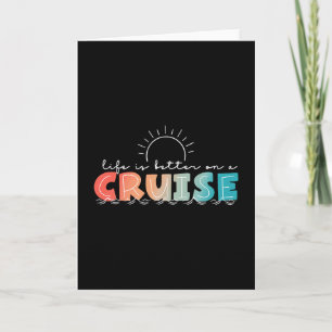 Tarjeta La vida es mejor en un crucero de verano
