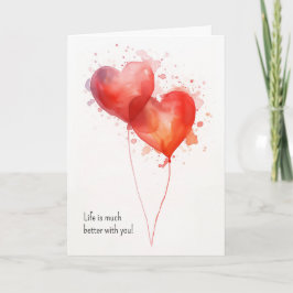 Tarjeta La vida es mucho mejor contigo