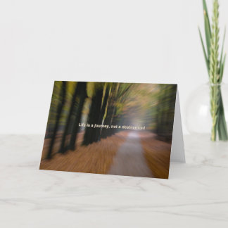 Tarjeta La vida es un viaje no un destino