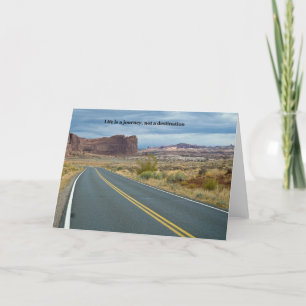 Tarjeta La vida es un viaje, no un destino