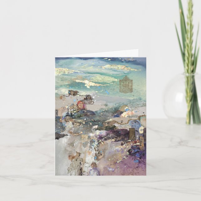 Tarjeta La vida es una gran carta de lienzo (Anverso)