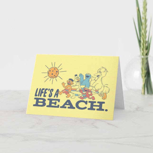Tarjeta La vida es una playa (Anverso)
