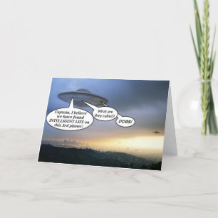 Tarjeta ¡La vida inteligente de la Tierra!