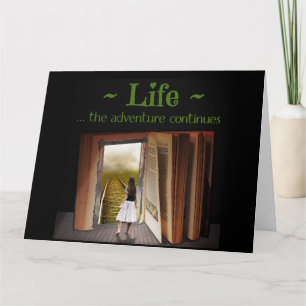 Tarjeta La vida, la aventura continúa