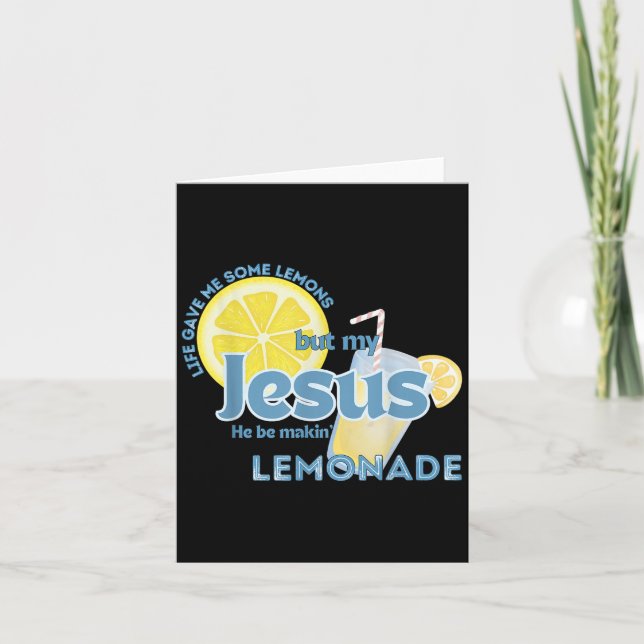 Tarjeta La Vida Me Dio Algunos Lemones Pero Mi Jesús Está  (Anverso)