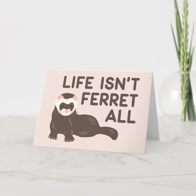 Tarjeta La vida no es divertida (Anverso)