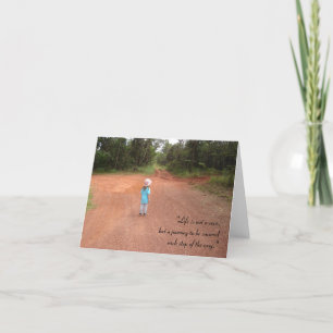 Tarjeta "La vida no es una raza..." - v2