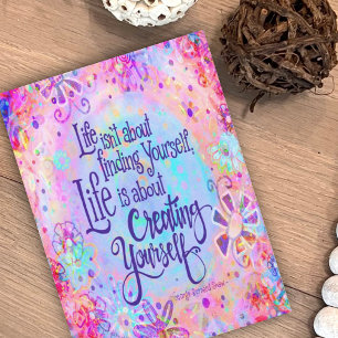 Tarjeta La vida se trata de crearte a ti mismo