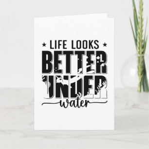 Tarjeta La Vida Se Ve Mejor Bajo El Agua Libre