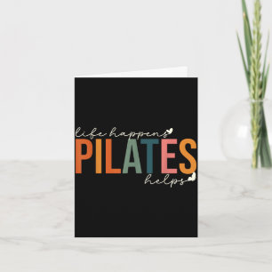 Tarjeta La vida sucede pilates ayuda motivación para hacer