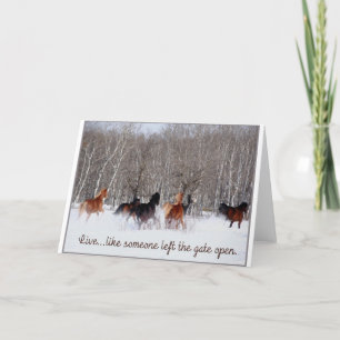 Tarjeta ¡La vida viva ..... como alguien salió de la