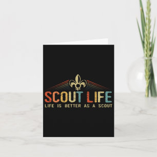 Tarjeta La Vida Y La Vida De Scout Son Mejores Como G Vint