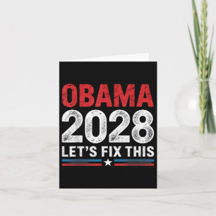 Tarjeta La vieja elección patriótica política de Obama 202