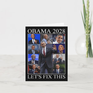 Tarjeta La vieja elección patriótica política de Obama 202
