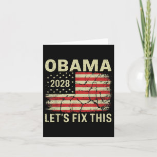 Tarjeta La vieja elección patriótica política de Obama 202