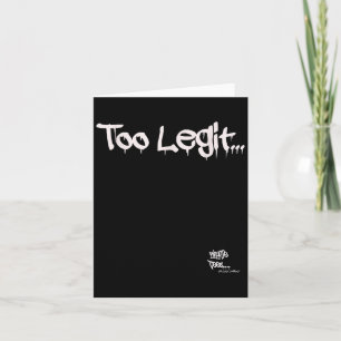 Tarjeta La vieja escuela Rap Hip Hop Merch es muy legit Ci