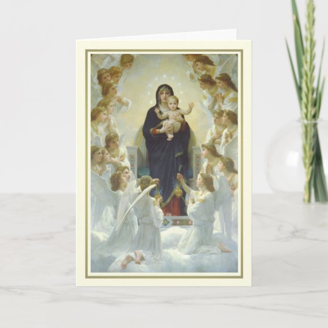 Tarjeta La Virgen de los Ángeles (Anverso)