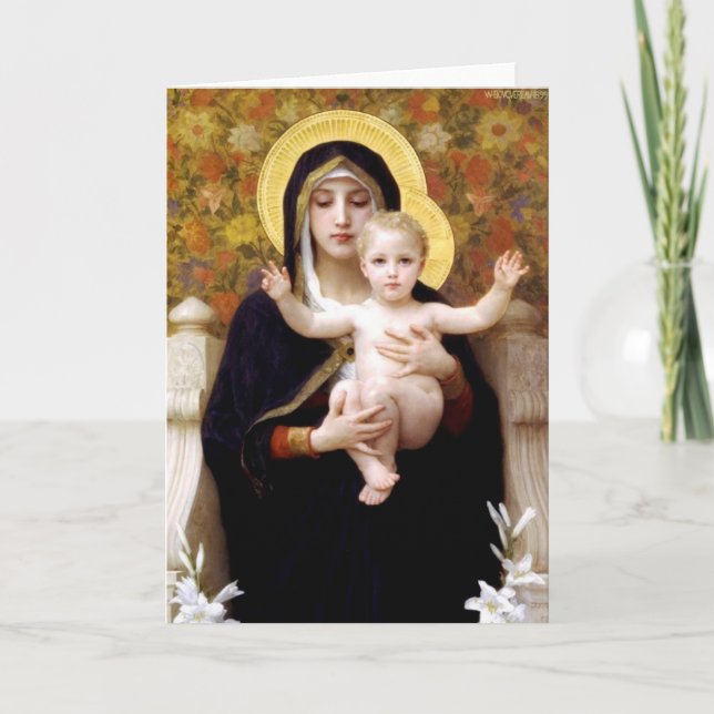 Tarjeta La Virgen de los Lillies (Anverso)