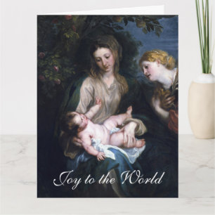 Tarjeta La Virgen María y el Niño Jesús Felicidades de Nav