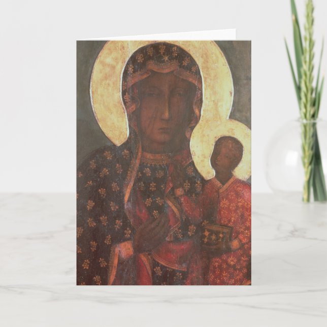 Tarjeta La Virgen Negra de Jasna Gora (Anverso)