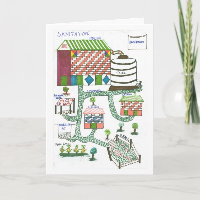 Tarjeta La visión de Lydia de su compuesto familiar (Anverso)